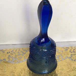 Fenton Cobalt Blue Bell, Hobnail Design